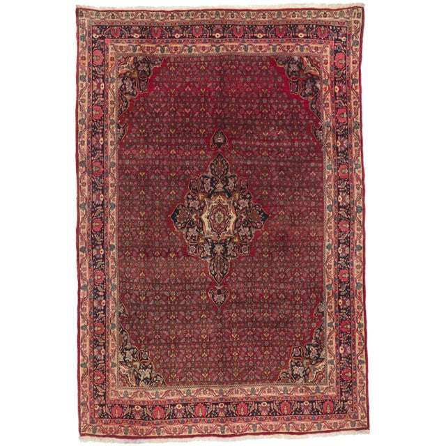 Early 20th Century Antique Persian Bijar Rug, 07'05 X 11'00 For Sale - Image 11 of 11