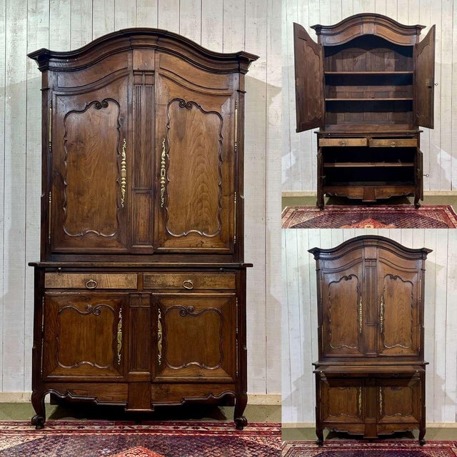 Antique Cabinet in Oak and Chestnut, 1700s For Sale - Image 3 of 18