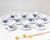 Danish Porcelain Blå Blomst Mocha Cup Set from Royal Copenhagen, 1980s, Set of 20 For Sale - Image 11 of 11