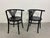 Wood Black Secession Seating Group attributed to Fischel, 1890s, Set of 3 For Sale - Image 7 of 13