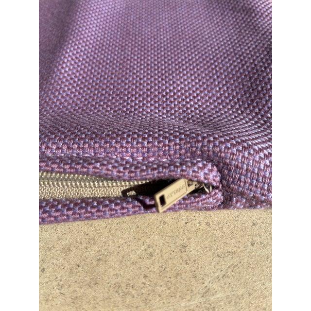 This pair of pillow covers was custom made, gently used. They are finished with a knife edge, no welt, with a hidden...