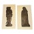 Vintage 1970s English Monumental Brass Rubbing Silhouettes – Sir Ralph & Lady Elizabeth Verney — A Pair For Sale