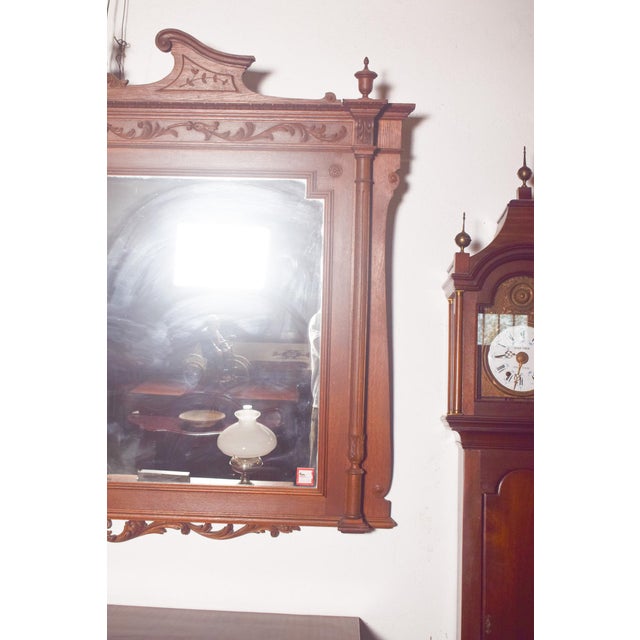 Antique Empire Wooden Mirror, 1800s For Sale - Image 5 of 15