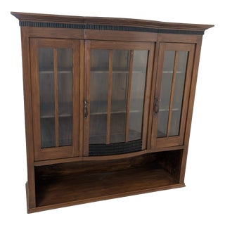 Oak Showcase Cabinet with Extension, 1890s For Sale