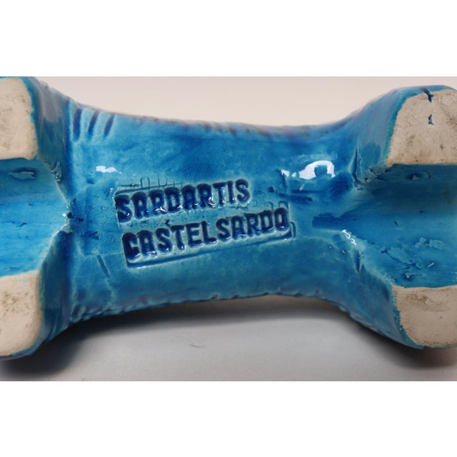 Vintage Italian Rimini Blu Ceramic Boar by Aldo Londi for Bitossi For Sale - Image 13 of 13