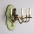 Italian Golden Metal Wall Lamp For Sale - Image 4 of 8