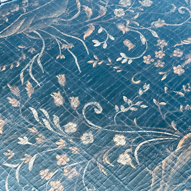 Ethan Allen Mirabelle Black Chinoiserie Faux Bamboo Coffee Table Chairish