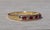 Gold The Sovana: Yellow Gold Ruby and Diamond Band For Sale - Image 8 of 11