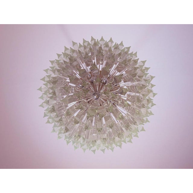 Italian Triedri Murano Glass Chandeliers, Set of 2 For Sale - Image 12 of 17