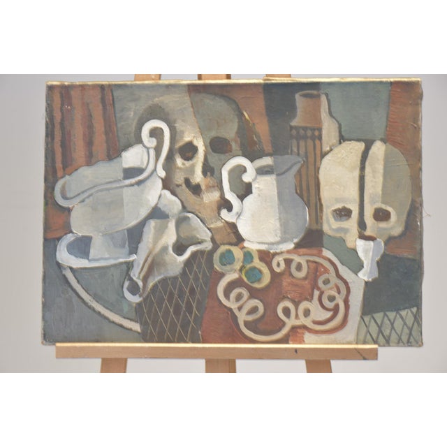 Still Life, Signed Wolf, 1953 For Sale - Image 4 of 8