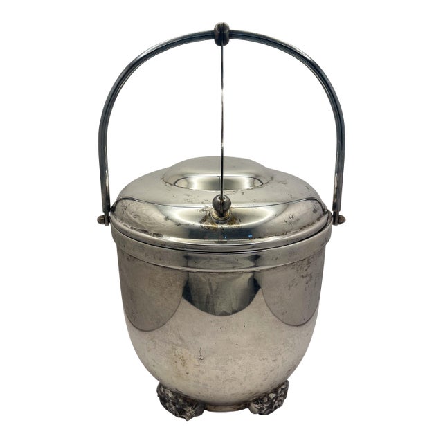 Early 20th Century Silver-Plate Ice Bucket For Sale