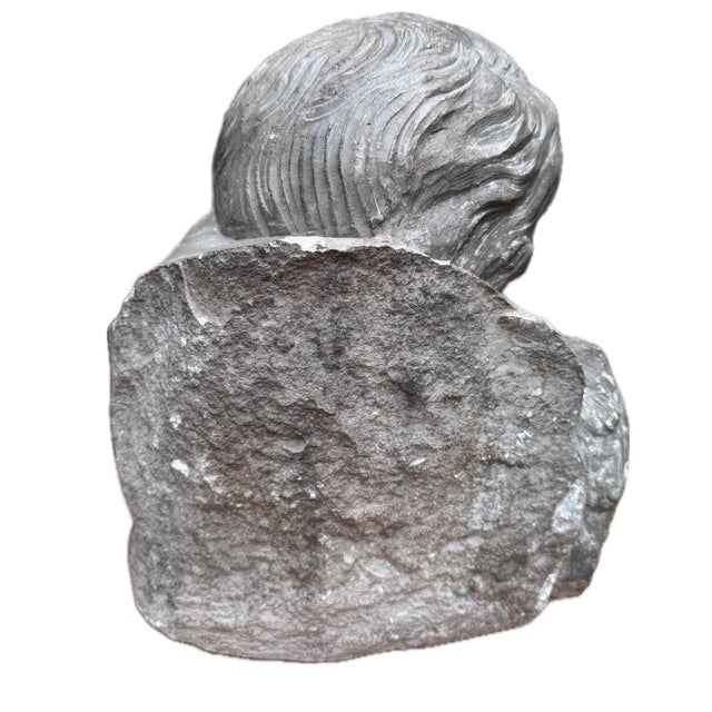 Stone Stone Cherub Head, 1750-1780 For Sale - Image 7 of 9