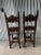 Brown 19th C Italian Inlaid Ladder Back Side Chairs - Set of 2 For Sale - Image 8 of 9