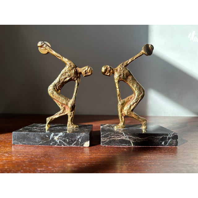 Black Vintage Brutalist Bookends, 1970s, Set of 2 For Sale - Image 8 of 17