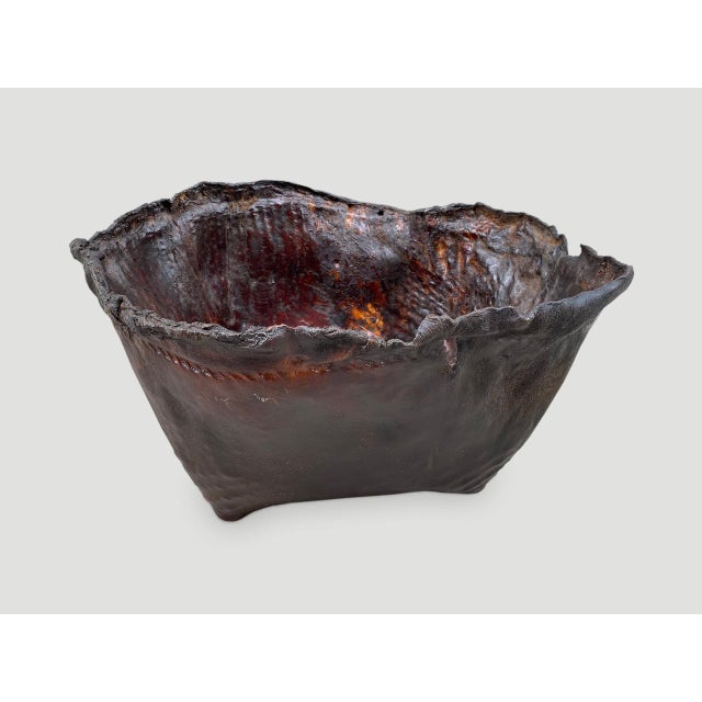 Polished Buffalo Hide Container For Sale - Image 16 of 18