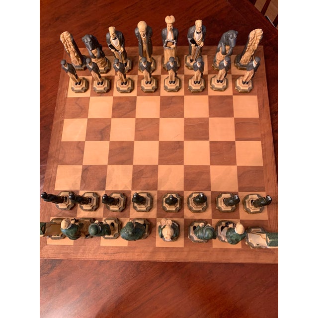 Sherlock Holmes Chess Set Handmade Studio Anne Carlton Worth $1400 New For Sale - Image 9 of 14