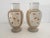 Vintage Hand Painted Pair of Bristol Vases With Flying Birds Decoration at Front ,The back is with Floral Asian Style...