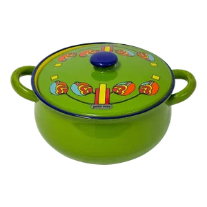 1960's Rare Signed Psychedelic Peter Max Enamel Serving Pot
