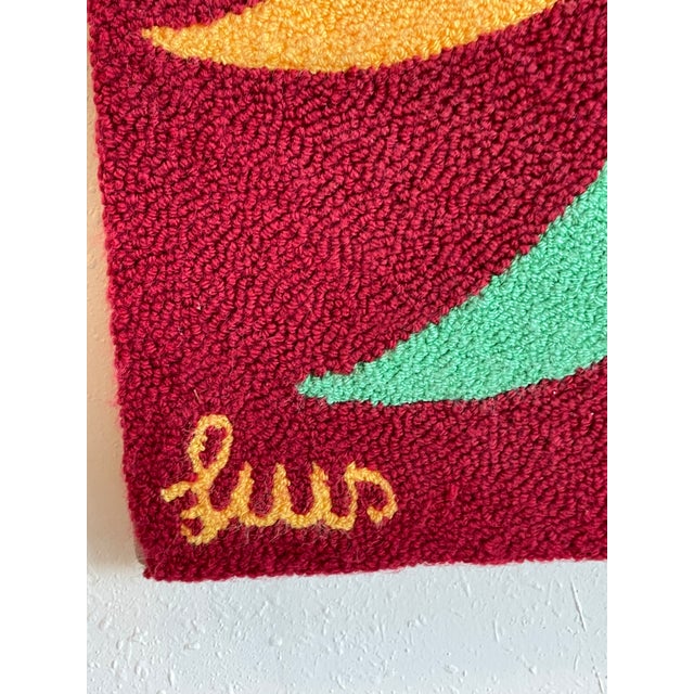 Luis Montiel Hand Knotted Wood Wayuu Weaving Bird Tapestry - Vintage Luis Montiel (1914-1998), a Venezuelan fiber artists...