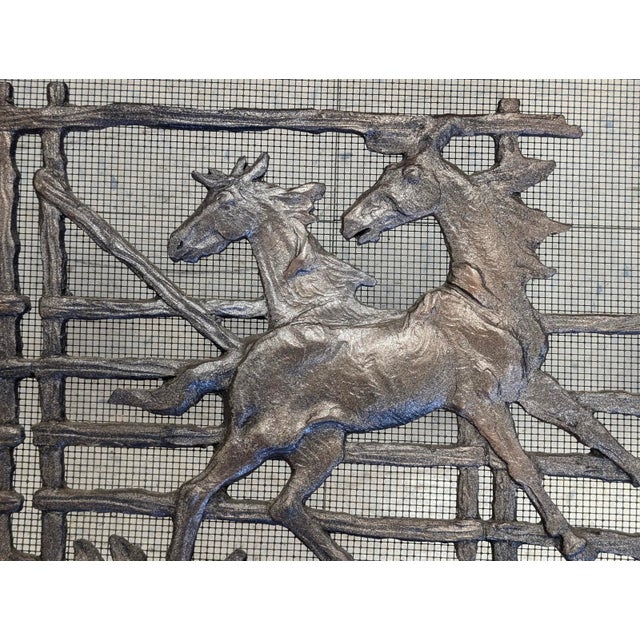 John B. Mortensen Western Motif Fireplace Screen/Fireguard For Sale In Atlanta - Image 6 of 13