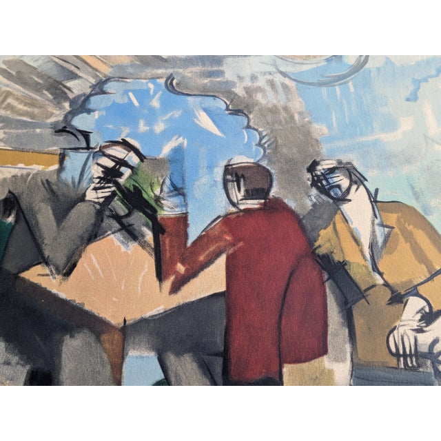 Roger de la fresnaye (1885-1925) - cubist portrait, lithograph in color publisher: mourlot, 1968 print run: 1000 proofs on...