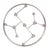 Embracing the Industrial trend, our Callisto Wall Sculpture features metal bars and spheres assembled in a round frame. It...