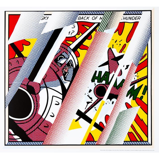 Roy Lichtenstein (1923-1997) (after) Reflections: Whaam! Color offset lithograph On heavy paper, 66 × 68 cm (approx. 26 ×...