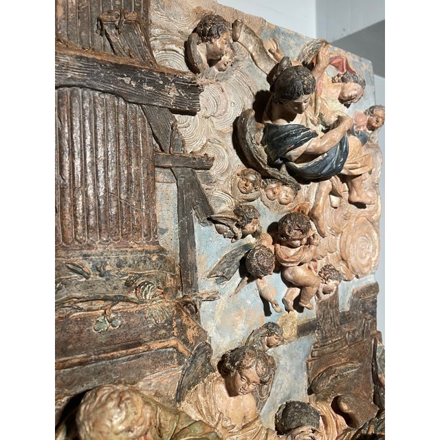Nativity Scene, Celestial Court, 18th Century, Terracotta, Italian For Sale - Image 12 of 18