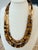 1980s Italian 14k Gold Tiger’s Eye Diamond Sautoir Necklace For Sale - Image 11 of 15