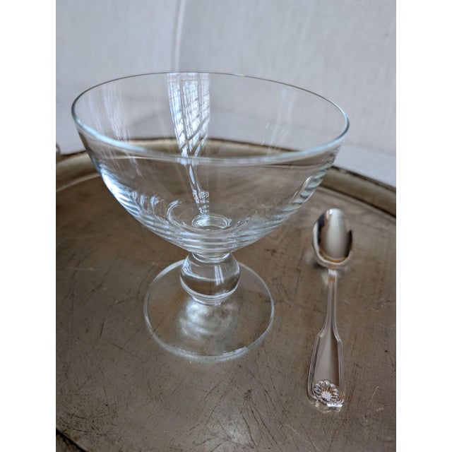 Glass Late 20th Century Glass Dessert Coupes, Set of 4 - Two Sets Available For Sale - Image 7 of 11