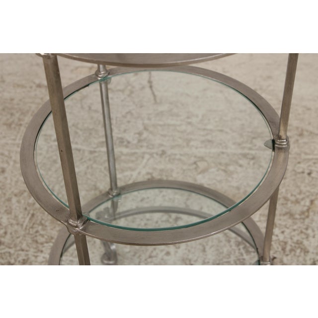 Metal Labarge Iron 3 Tier Etagere Display Muffin Stand For Sale - Image 7 of 15