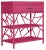Tiffany End Table in Hot Pink For Sale - Image 4 of 7