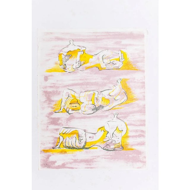 1970s The Reclining Figures - Original Lithograph by Henry Moore - 1971 1971 For Sale - Image 5 of 5