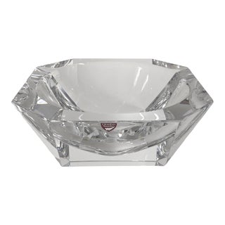 Orrefors Mid-Century Crystal Bowl For Sale