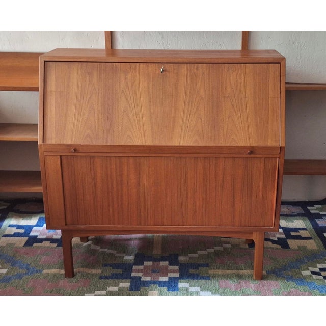 Teak Secretary by Bernhard Pedersen & Son for Bernhard Pedersen & Søn, Denmark 1960s For Sale - Image 5 of 12