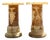 Vintage Italian Carved Alabaster Pedestals - A Pair For Sale
