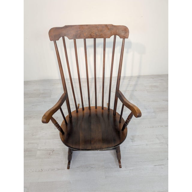 Wooden Rocking Chair, 1960s For Sale - Image 9 of 12