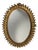 Mid-Century Hollywood Regency Spanish Gilt Metal Sunburst Mirror, 1950s For Sale