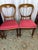 Set of 4 Mid-19th Century Uk Victorian Open Balloon Back Chairs – Ruby Damask For Sale - Image 9 of 12