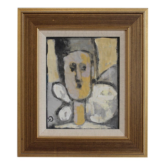 Hidden Portraits I, 1980s, Acrylic on Canvas, Framed For Sale