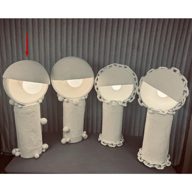 Contemporary Organic "Eye Log" Lamp With Balls #2 For Sale - Image 13 of 13