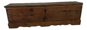 Antique Chest in Thick Pine Wood, 1870