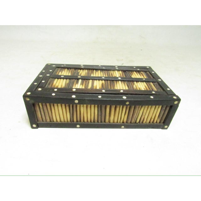 Antique Anglo Indian slide top porcupine quill and ebony box, c.1900 I call these pencil boxes because they remind me of...
