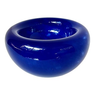 Late 20th Century Modernist Blown Glass Centerpiece Bowl For Sale