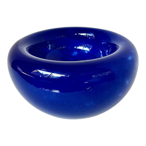 Late 20th Century Modernist Blown Glass Centerpiece Bowl