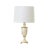 Metal Italian Empire Style Carved Marble Table Lamp For Sale - Image 7 of 7