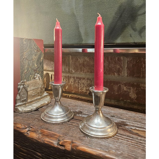 American A Pair of Vintage Towle Candlesticks For Sale - Image 3 of 13