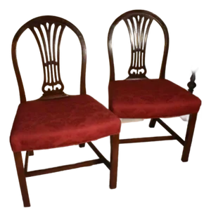 18th Century English Chippendale Style Splat Back Side Chairs