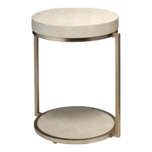 Lifestyle by JY Chester Round Side Table in Ivory