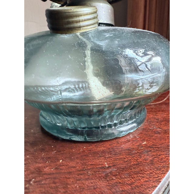 Vintage Mid-Century 1960s Chamber Style Oil Lamp Hurricane Lamp For Sale In New York - Image 6 of 13